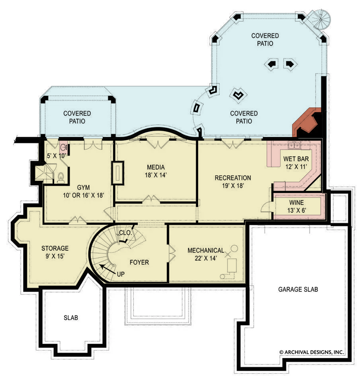 Di Medici Place House Plan - Archival Designs House Plans, floor plan