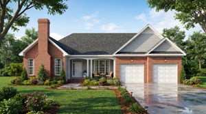 A8232-A Traditional House, 3 Bedrooms, 2 Bathrooms | Diamond House Plan Exterior-3