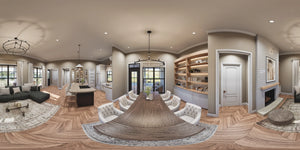 A7555-A Modern Farmhouse Dining Area, 3 Bedrooms, 2.5 Bathrooms | Wells Manor House 
