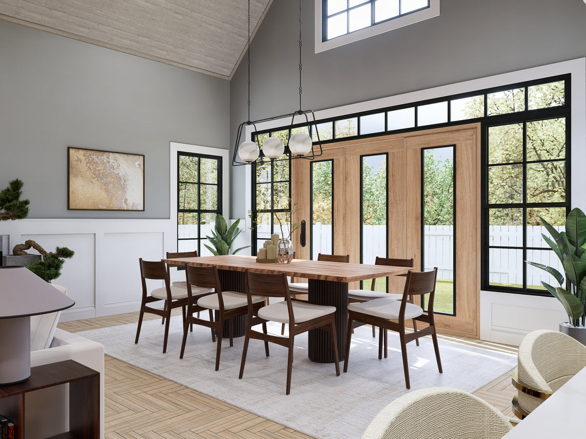 A7683-A Modern Farmhouse Dining Room, 3 Bedrooms, 3.5 Bathrooms | Whitemoore A House Plan 