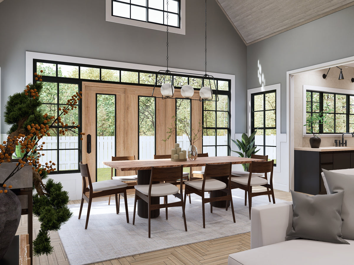 A7683-A Modern Farmhouse Dining Room, 3 Bedrooms, 3.5 Bathrooms | Whitemoore A House Plan 