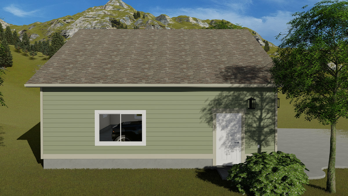 Spacious Three-Car Detached Garage with Stemwall Foundation and Storage