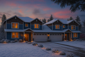 AM7670-A Craftsman Duplex House, 6 Bedrooms, 4 Bathrooms, 2 Half Bathrooms | Artondale House Plan Exterior-3