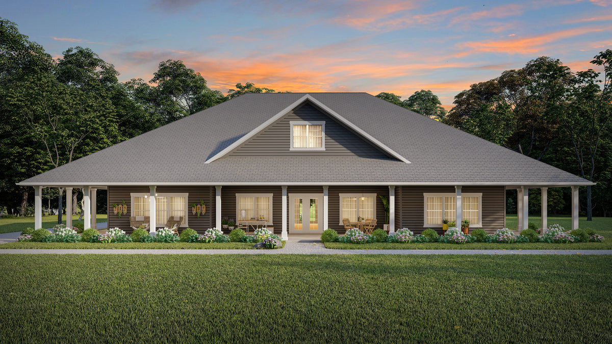 Charming 3-Bedroom Ranch Home with Wraparound Porch & Study