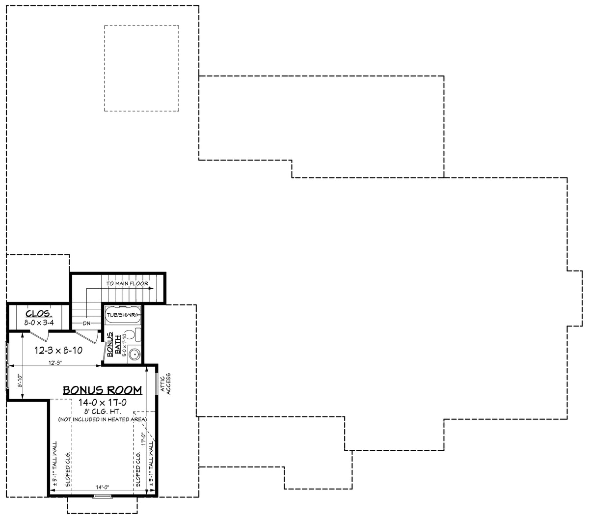 Dutton Bonus Room Floor Plan