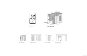 S8374-A Ember Sauna Floor Plan | 100 Sq Ft 