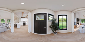 AJ7856-A Craftsman House Entry Panorama, 3 to 4 Bedrooms, 2.5 Bathrooms | Plan VD1067
