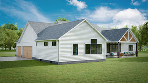 AJ7679-A Modern Farmhouse, 4 Bedrooms, 3.5 Bathrooms | Plan 1011 Exterior-5