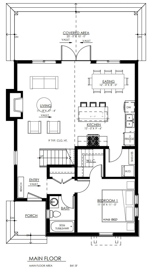 Edgecliff House Plan - Archival Designs House Plans, floor plan