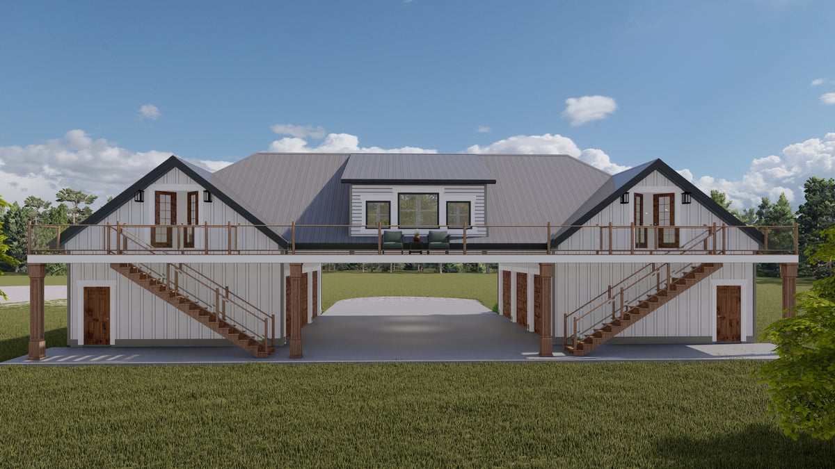 AO8464-A Detached Garage | Elena Garage Plan Exterior-5