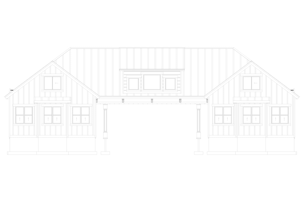 AO8464-A Detached Garage | Elena Garage Plan Front Elevation