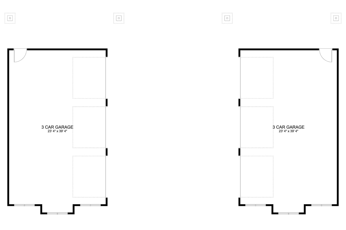 AO8464-A Detached Garage | Elena Garage Plan First Floor Plan