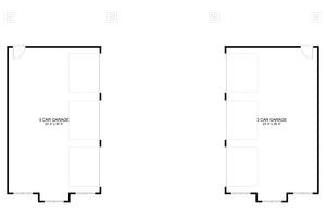 AO8464-A Detached Garage | Elena Garage Plan First Floor Plan