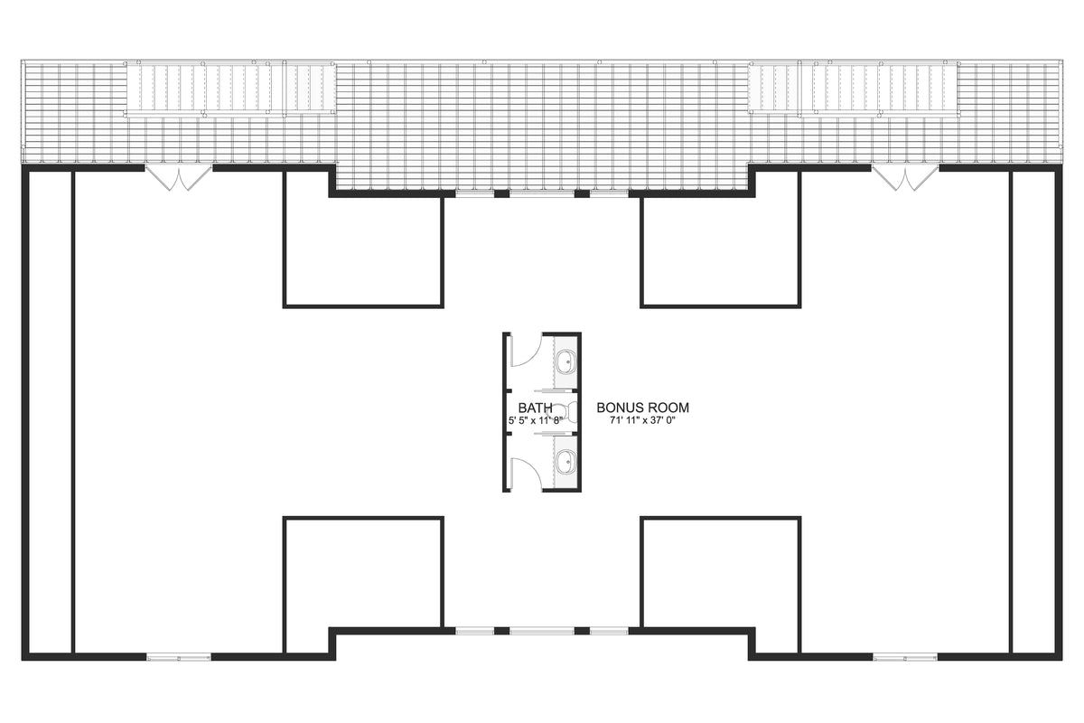 AO8464-A Detached Garage | Elena Garage Plan Second Floor Plan