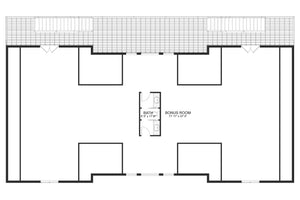 AO8464-A Detached Garage | Elena Garage Plan Second Floor Plan