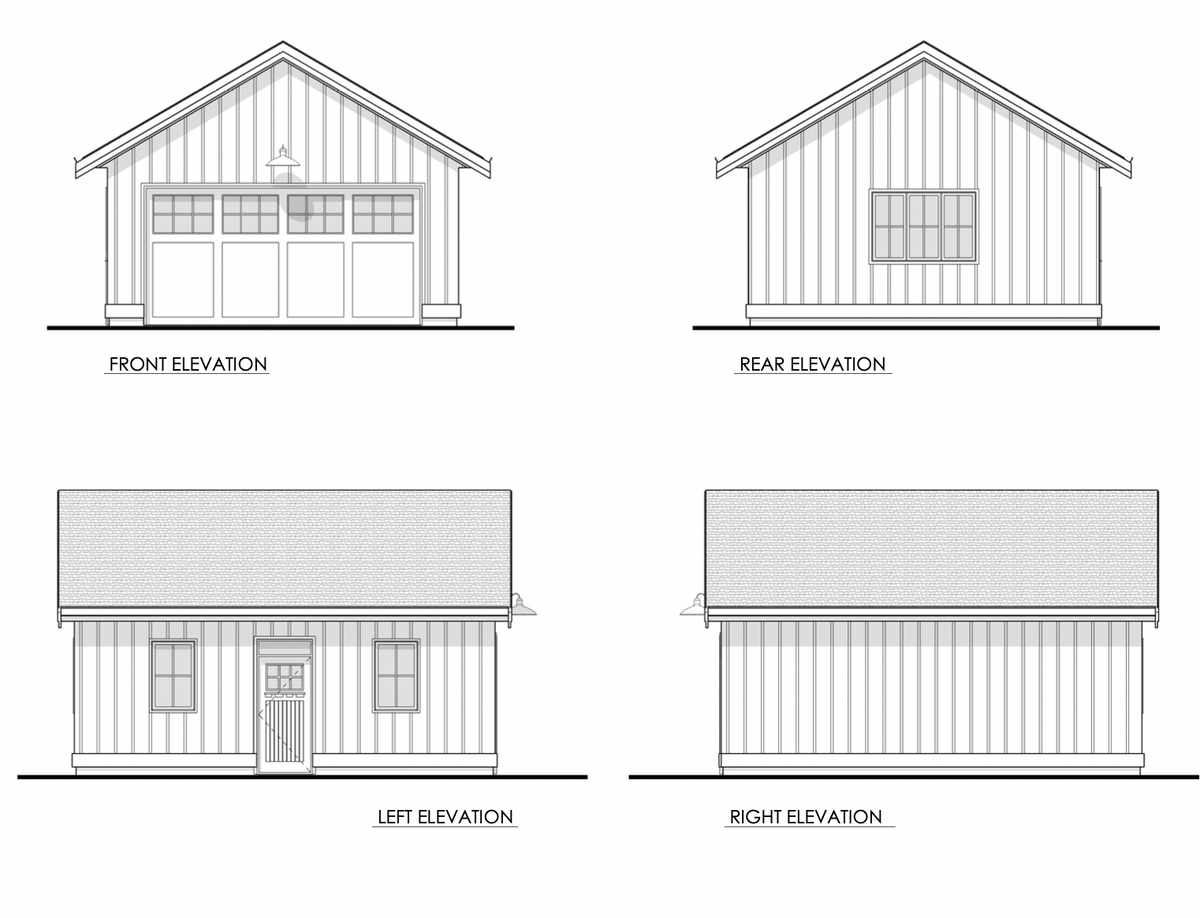 Compact One-Bay Garage with Functional Design-272 Sq.ft