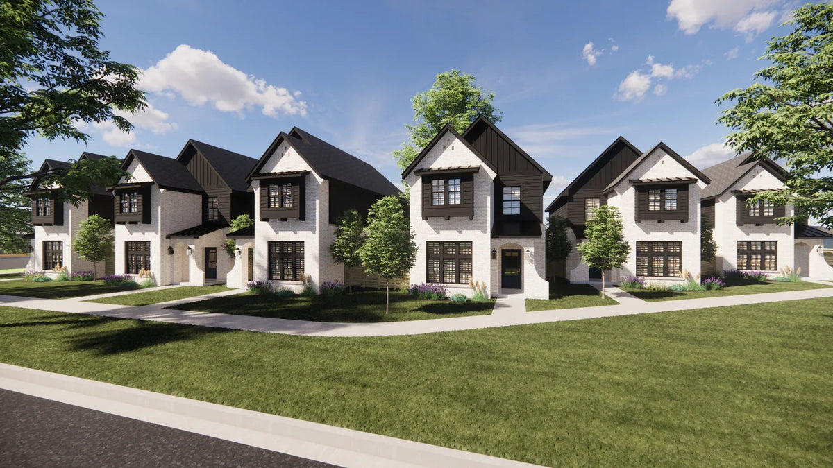 AG7496-A Contemporary House, 3 Bath, 2.5 Bath | Oak Point House Plan Exterior-2