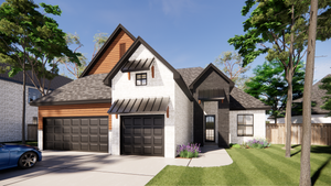 Open-Concept 3-Bed Ranch Plan with Home Office & 3-Car Garage