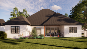 Classic 4-Bedroom Ranch Plan with Great Room and Study