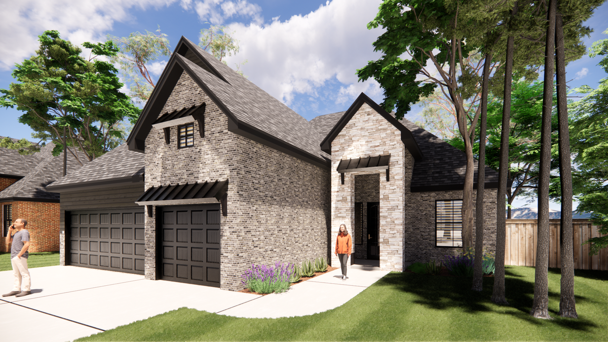 Open-Concept 3-Bed Ranch Plan with Home Office & 3-Car Garage