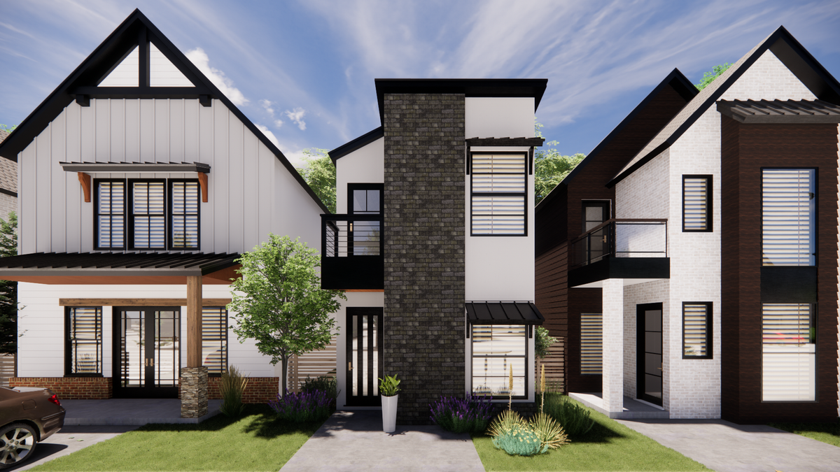 Modern 2-Bedroom Narrow Lot Home with Garage and Deck