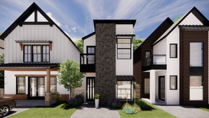 Modern 2-Bedroom Narrow Lot Home with Garage and Deck