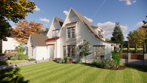 AG7498-A New American House, 4 Bed, 3.5 Bath | Kingside House Plan Exterior-6