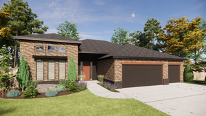 Single-Story 4-Bedroom House Plan with Game Room & Media Room