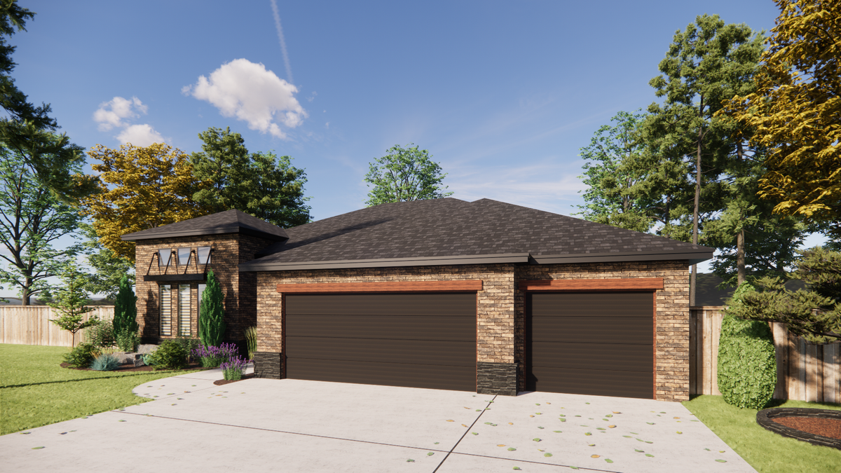 Single-Story 4-Bedroom House Plan with Game Room & Media Room