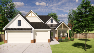 Elegant 4-Bedroom Ranch Home with Study and Rear Porch