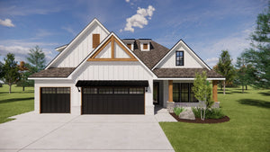 AG7499-A Country House, 3 Bed, 3 Bath | Sydney House Plan Exterior-1