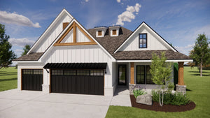 AG7499-A Country House, 3 Bed, 3 Bath | Sydney House Plan Exterior-2