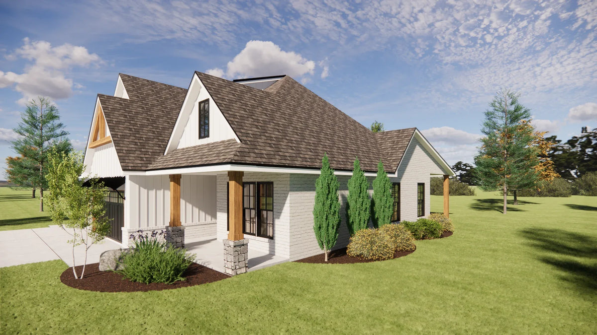 AG7499-A Country House, 3 Bed, 3 Bath | Sydney House Plan Exterior-4