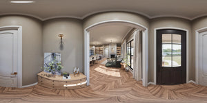 A7555-A Modern Farmhouse Entry, 3 Bedrooms, 2.5 Bathrooms | Wells Manor House 