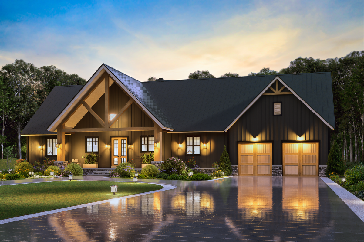 A8017-A Ruby Retreat Modern Farmhouse 3 Beds, 3 Baths, 1 Half Bath Exterior 1
