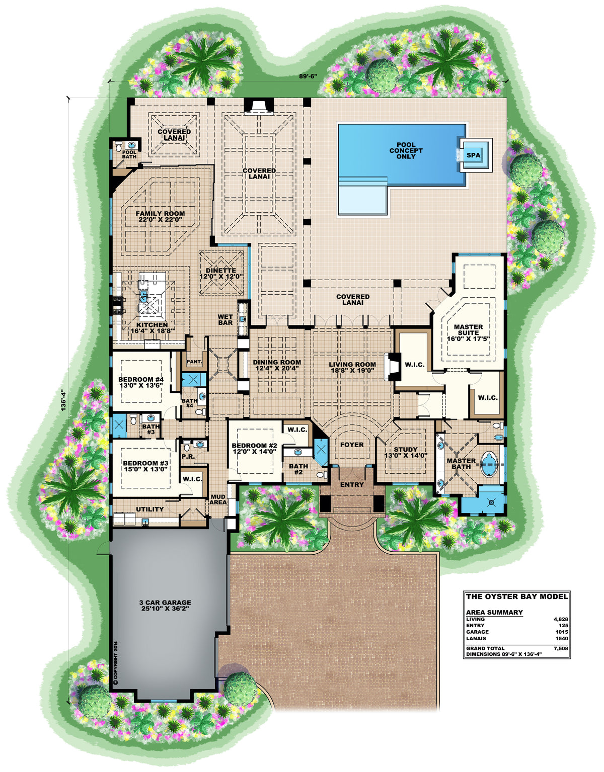 Oyster Bay First Floor Plan