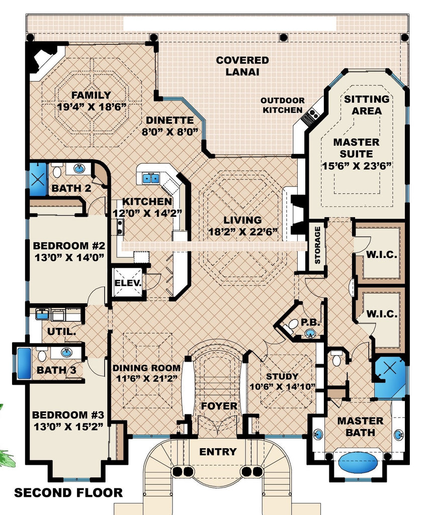 dos palmas home first floor plan