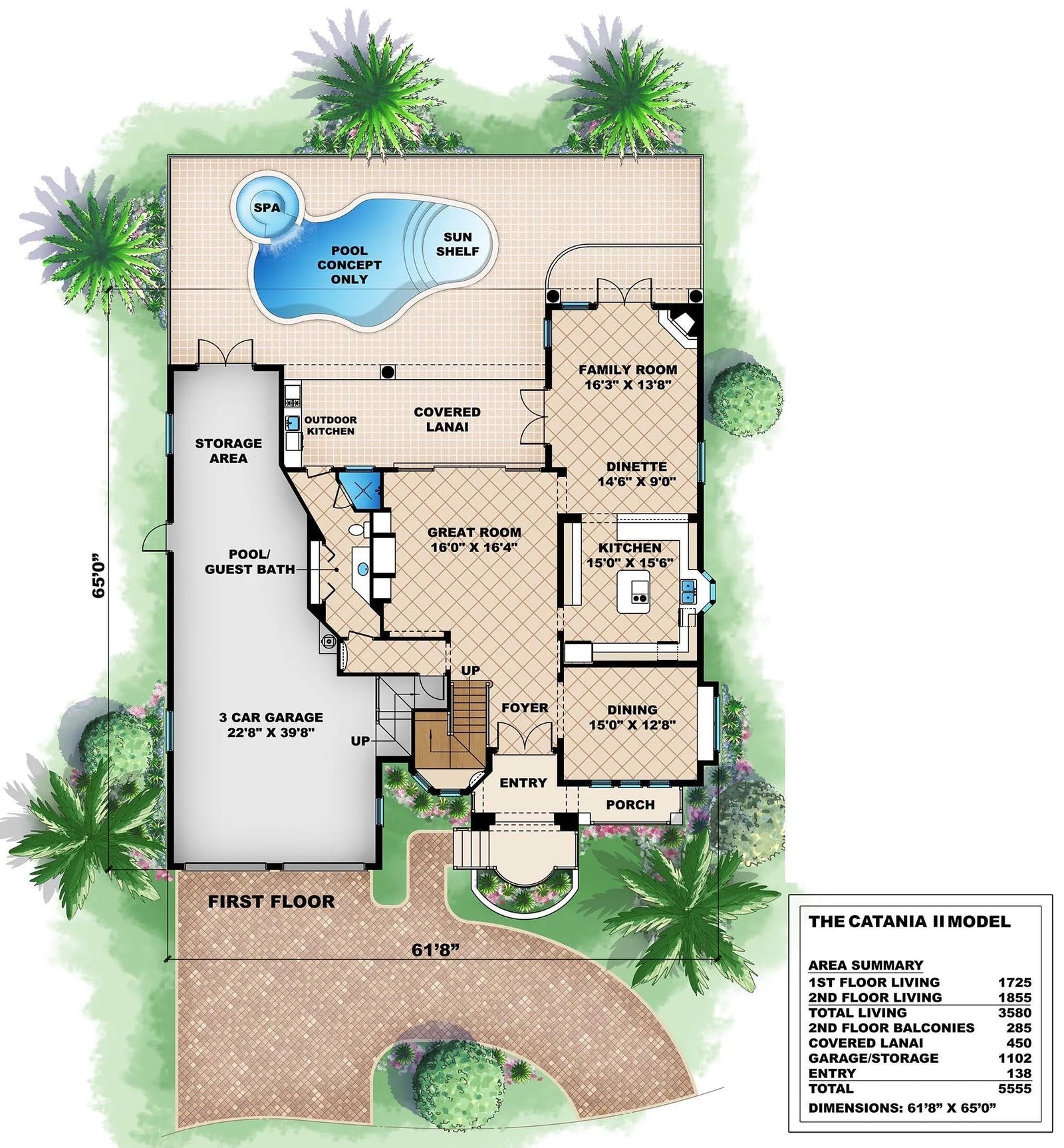 Catania II House Plan - Archival Designs House Plans