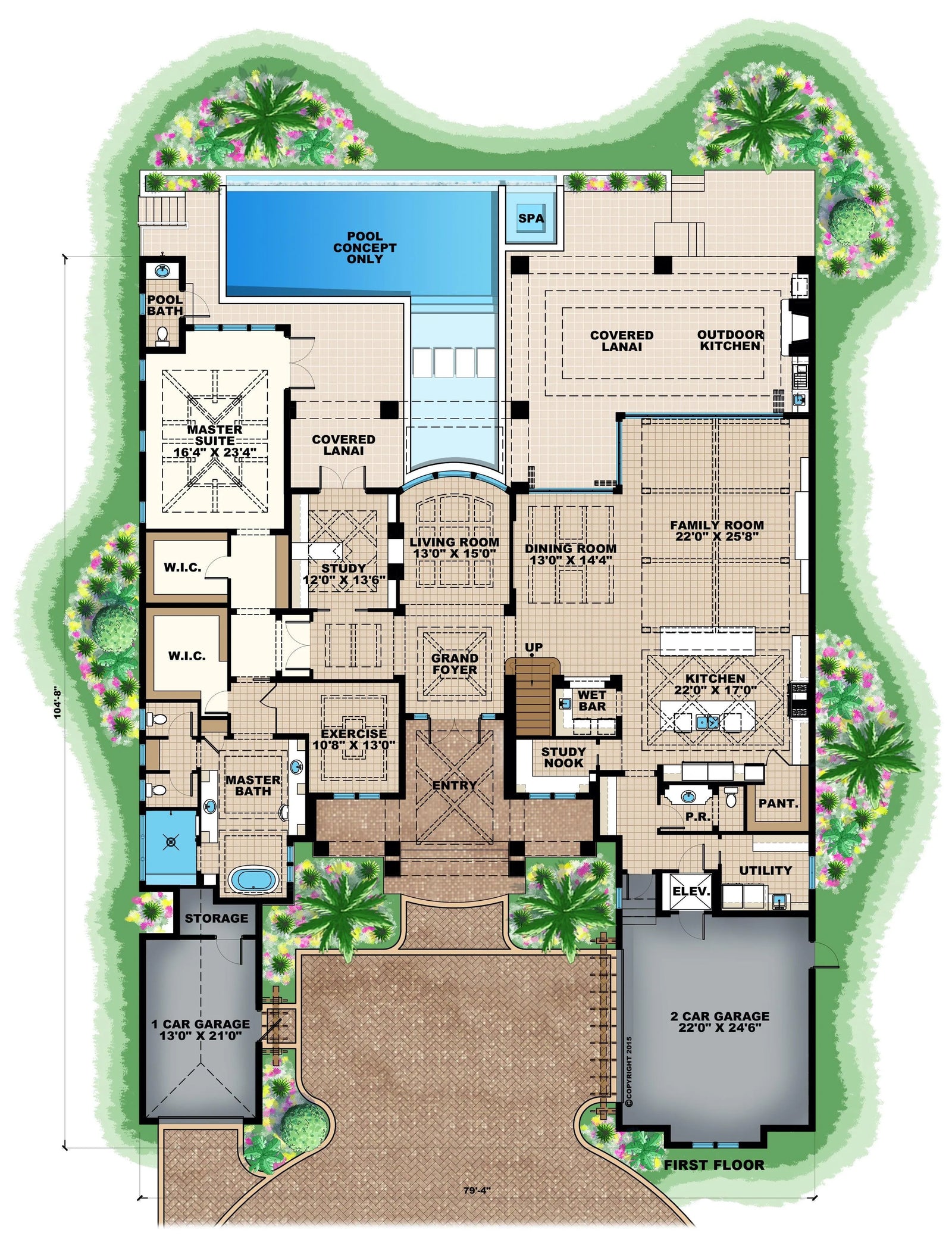 Grand Cayman House Plan - Archival Designs House Plans