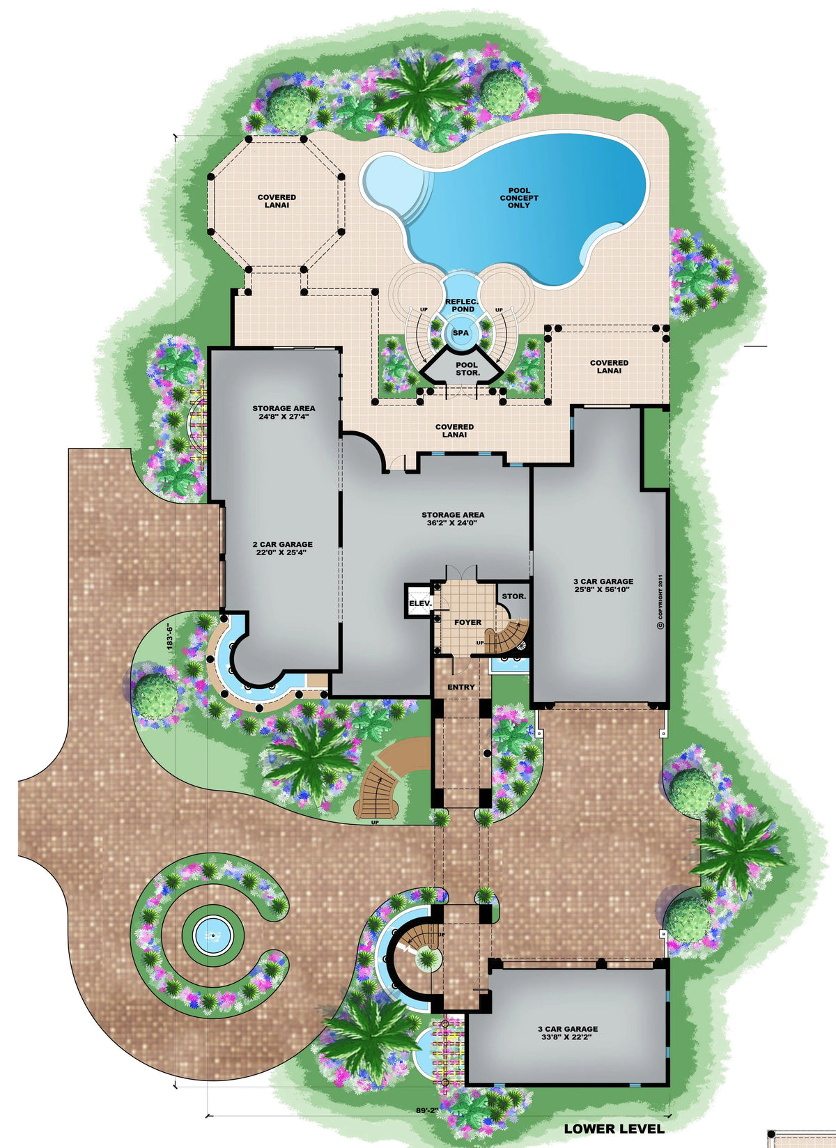 Seascape House Plan - Archival Designs House Plans, floor plan