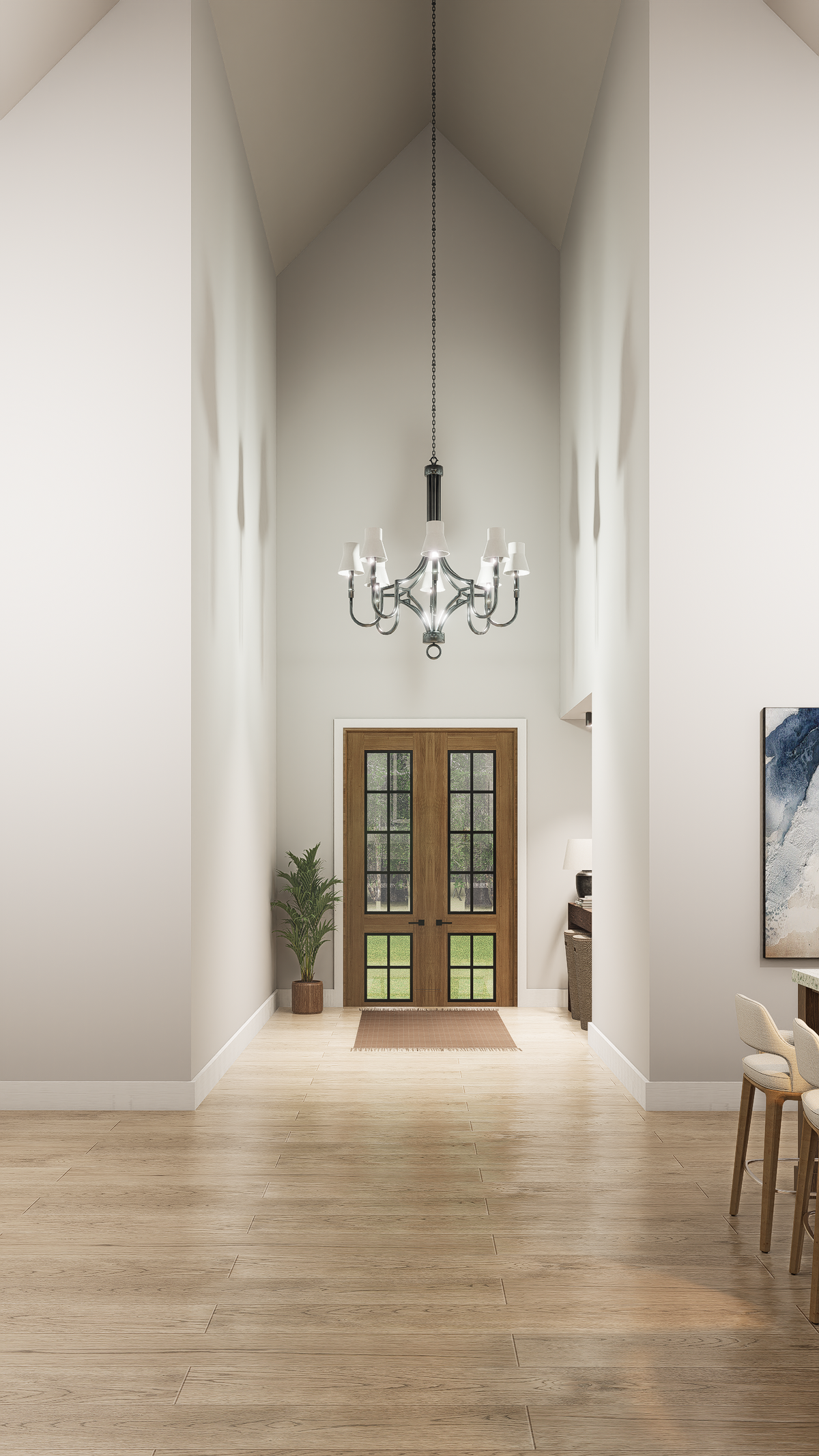 A8017-A Ruby Retreat Modern Farmhouse 3 Beds, 3 Baths, 1 Half Bath Interior Foyer