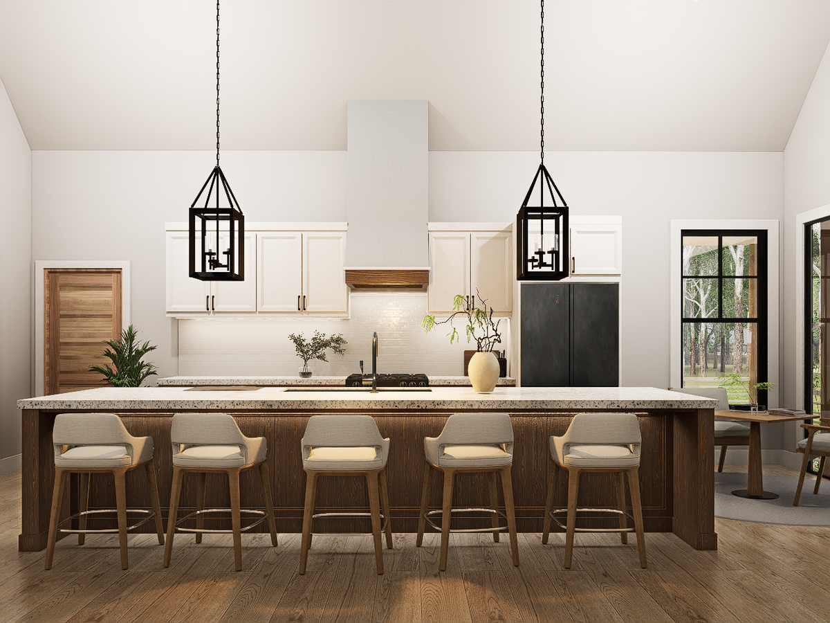 A8017-A Ruby Retreat Modern Farmhouse 3 Beds, 3 Baths, 1 Half Bath Interior Kitchen 2