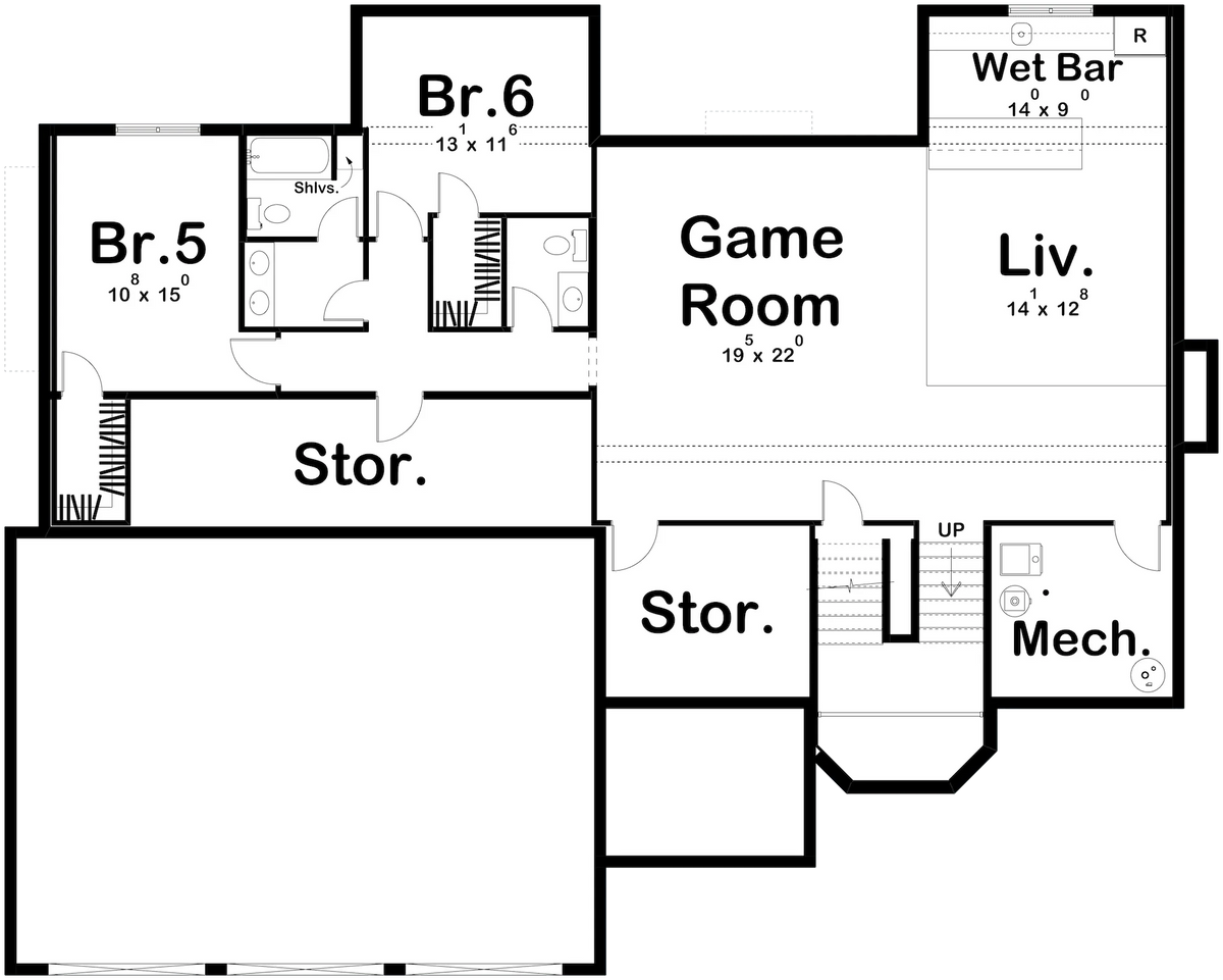 Griffith Creek House Plan - Archival Designs House Plans, floor plan