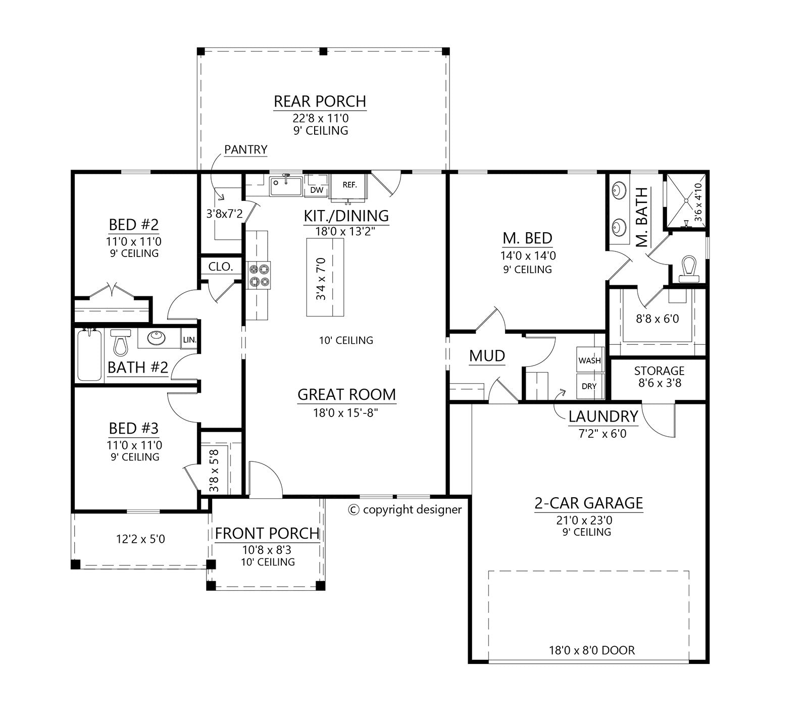 C7322-A The Forest View House Plan