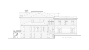 A201-A Fountainbleau House Left Elevation