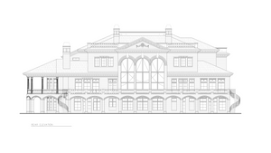 A201-A Fountainbleau House Rear Elevation