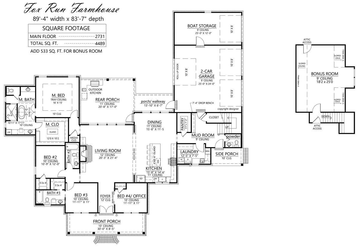 Fox Run House Plan - Archival Designs House Plans