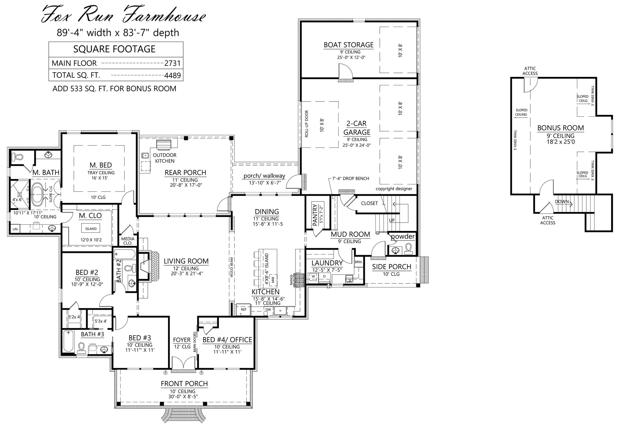 Fox Run House Plan - Archival Designs House Plans