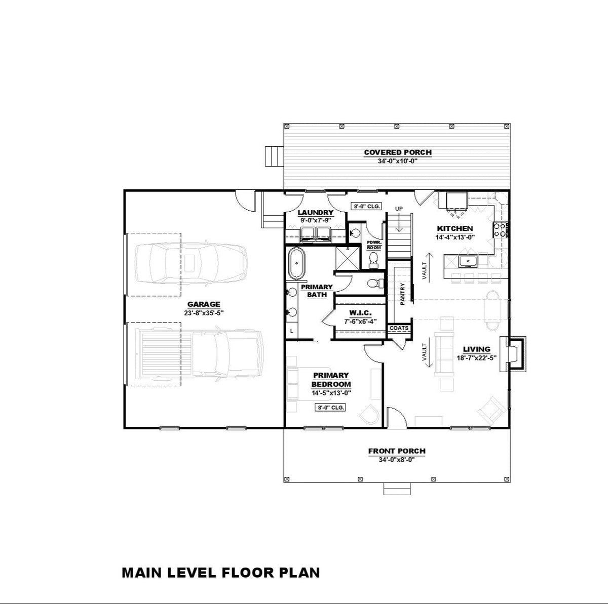 Frady 1 Garage Archival Designs Floor Plan