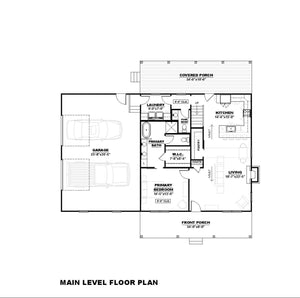 Frady 1 Garage Archival Designs Floor Plan